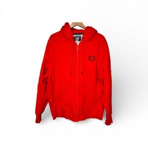 Champion Vibrant Red Zip up Hoodie Size X-Large NWOT.